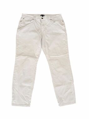 Eileen Fisher White Ankle Jeans 16